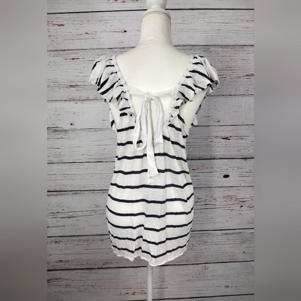 Chaser Striped Ruffle Top - Picture 9 of 11